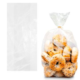 Gusseted Clear Plastic Bread Bags (10x8x24in, 0.75 Mil), Pack of 500