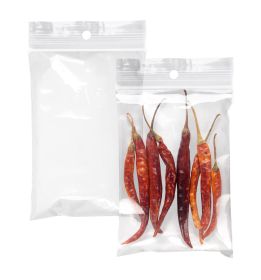 1000 Pack Polypropylene Bags with Hang Hole (4x6 in) - Clear, 2 mil Thickness
