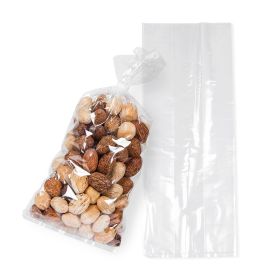 Clear Gusseted Poly Bags (4x2x10in) - 1 Mil Thick, Pack of 1000