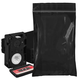 Storage Bags with Zipper, 6x9 Inch Black Opaque Plastic Zip Bags (Pack of 1000)