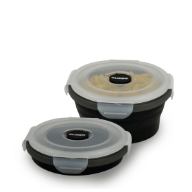 GLIDER LB Black Bento Premium Lunch Box & Food Storage Containers (Color: Black, size: medium)